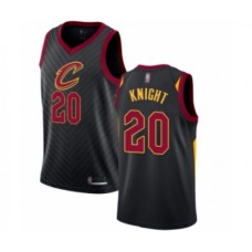 Men's Cleveland Cavaliers #20 Brandon Knight Authentic Black Basketball Jersey Statement Edition