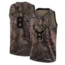 Men's Nike Milwaukee Bucks #8 Matthew Dellavedova Swingman Camo Realtree Collection NBA Jersey