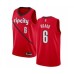 Men's Portland Trail Blazers #6 Jaylen Hoard Red Swingman Stitched Jersey - Earned Edition