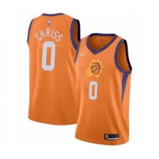 Men's Phoenix Suns #0 Marquese Chriss Authentic Orange Finished Basketball Stitched Jersey - Statement Edition