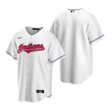 Men's Nike Cleveland Indians Blank White Home Baseball Stitched Jersey