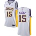 Men's Nike Los Angeles Lakers #15 Moritz Wagner Swingman White NBA Jersey - Association Edition