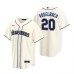 Men's Nike Seattle Mariners #20 Daniel Vogelbach Cream Alternate Stitched Baseball Jersey