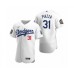 Men's Los Angeles Dodgers #31 Mike Piazza Nike White 2020 World Series Authentic Stitched Jersey