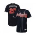 Men's Atlanta Braves #20 Josh Donaldson Navy Blue Alternate Flex Base Authentic Collection Baseball Jersey