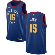 Men's Nike Denver Nuggets #15 Nikola Jokic Swingman Light Blue Alternate NBA Jersey Statement Edition