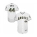 Men's Los Angeles Angels of Anaheim #44 Kevan Smith Authentic White 2016 Memorial Day Fashion Flex Base Baseball Player Stitched Jersey