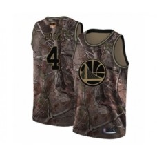 Men's Golden State Warriors #4 Quinn Cook Swingman Camo Realtree Collection Basketball 2019 Basketball Finals Bound Jersey