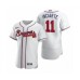 Men's Atlanta Braves #11 Ender Inciarte Nike White 2020 Authentic Stitched Jersey