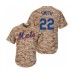 Men's New York Mets #22 Dominic Smith Authentic Camo Alternate Cool Base Baseball Player Stitched Jersey