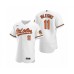 Men's Baltimore Orioles #11 Jose Iglesias Nike White Authentic 2020 Home Stitched Jersey