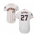 Men's Houston Astros #27 Jose Altuve White Home Flex Base Authentic Collection 2019 World Series Bound Baseball Stitched Jersey