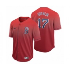 Men's Boston Red Sox #17 Nathan Eovaldi Red Fade Nike Stitched Jersey