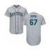 Men's Seattle Mariners #67 Matt Festa Grey Road Flex Base Authentic Collection Baseball Player Stitched Jersey