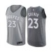 Men's Minnesota Timberwolves #23 Jarrett Culver Authentic Gray Basketball Stitched Jersey - City Edition