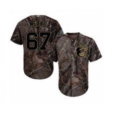 Men's Baltimore Orioles #67 John Means Authentic Camo Realtree Collection Flex Base Baseball Jersey