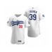 Men's Los Angeles Dodgers #39 Blake Treinen White 2020 World Series Champions Authentic Stitched Jersey