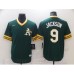 Men's Nike Oakland Athletics #9 Reggie Jackson Green Alternate Flex Base Authentic Stitched Jersey