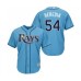 Men's Tampa Bay Rays #54 Guillermo Heredia Replica Light Blue Alternate 2 Cool Base Baseball Jersey