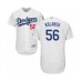 Men's Los Angeles Dodgers #56 Adam Kolarek White Home Flex Base Authentic Collection Baseball Player Stitched Jersey