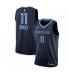 Men's Memphis Grizzlies #11 Mike Conley Authentic Navy Blue Finished Basketball Stitched Jersey - Icon Edition