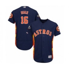 Men's Houston Astros #16 Aledmys Diaz Navy Blue Alternate Flex Base Authentic Collection 2019 World Series Bound Baseball Stitched Jersey