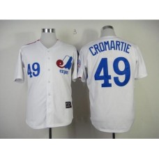 Mitchell and Ness Expos #51 Randy Johnson Blue Stitched Throwback Baseball Jersey