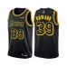 Men's Los Angeles Lakers #39 Dwight Howard Authentic Black City Edition Basketball Stitched Jersey