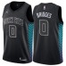 Men's Nike Jordan Charlotte Hornets #0 Miles Bridges Swingman Black NBA Jersey - City Edition