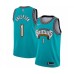 Men's Memphis Grizzlies #1 Kyle Anderson Authentic Green Hardwood Classic Basketball Stitched Jersey