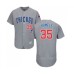 Men's Chicago Cubs #35 Cole Hamels Grey Road Flex Base Authentic Collection Baseball Jersey