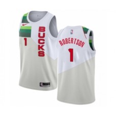 Men's Nike Milwaukee Bucks #21 Tony Snell White Swingman Jersey - Earned Edition