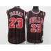 Men's Chicago Bulls #23 Michael Jordan Black Throwback Finished Basketball Stitched Jersey