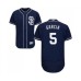 Men's San Diego Padres #5 Greg Garcia Navy Blue Alternate Flex Base Authentic Collection Baseball Jersey