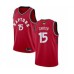 Men's Toronto Raptors #15 Vince Carter Swingman Red 2019 Basketball Finals Bound Jersey - Icon Edition