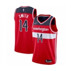 Men's Washington Wizards #14 Ish Smith Authentic Red Basketball Stitched Jersey - Icon Edition