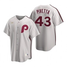 Men's Nike Philadelphia Phillies #43 Nick Pivetta White Cooperstown Collection Home Stitched Baseball Jersey