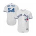 Men's Toronto Blue Jays #54 Sean Reid-Foley White Home Flex Base Authentic Collection Baseball Player Stitched Jersey