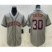 Men's Houston Astros #30 Kyle Tucker Grey With Patch Stitched MLB Cool Base Nike Jersey