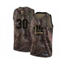 Men's Golden State Warriors #30 Stephen Curry Swingman Camo Realtree Collection Basketball 2019 Basketball Finals Bound Jersey