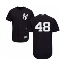 Men's New York Yankees #48 Tommy Kahnle Navy Blue Alternate Flex Base Authentic Collection Baseball Player Stitched Jersey