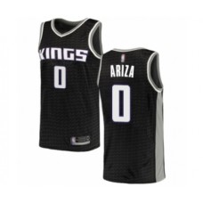 Men's Sacramento Kings #0 Trevor Ariza Authentic Black Basketball Jersey Statement Edition