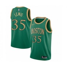 Men's Boston Celtics #35 Reggie Lewis Swingman Green Basketball Stitched Jersey - 2019 20 City Edition