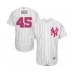 Men's New York Yankees #45 Luke Voit Authentic White 2016 Mother's Day Fashion Flex Base Baseball Player Stitched Jersey