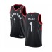 Men's Toronto Raptors #1 Patrick McCaw Swingman Black 2019 Basketball Finals Champions Jersey Statement Edition