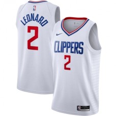 Men's LA Clippers #2 Kawhi Leonard Nike White 2020-21 Swingman Stitched Jersey