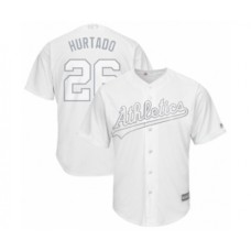 Men's Oakland Athletics #26 Matt Chapman Hurtado Authentic White 2019 Players Weekend Baseball Jersey