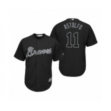 Men's Atlanta Braves #11 Ender Inciarte Astolfo Black 2019 Players Weekend Replica Stitched Jersey