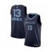 Men's Memphis Grizzlies #13 Jaren Jackson Jr. Authentic Navy Blue Road Finished Basketball Stitched Jersey - Icon Edition