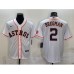 Men's Houston Astros #2 Alex Bregman White With Patch Stitched MLB Cool Base Nike Jersey